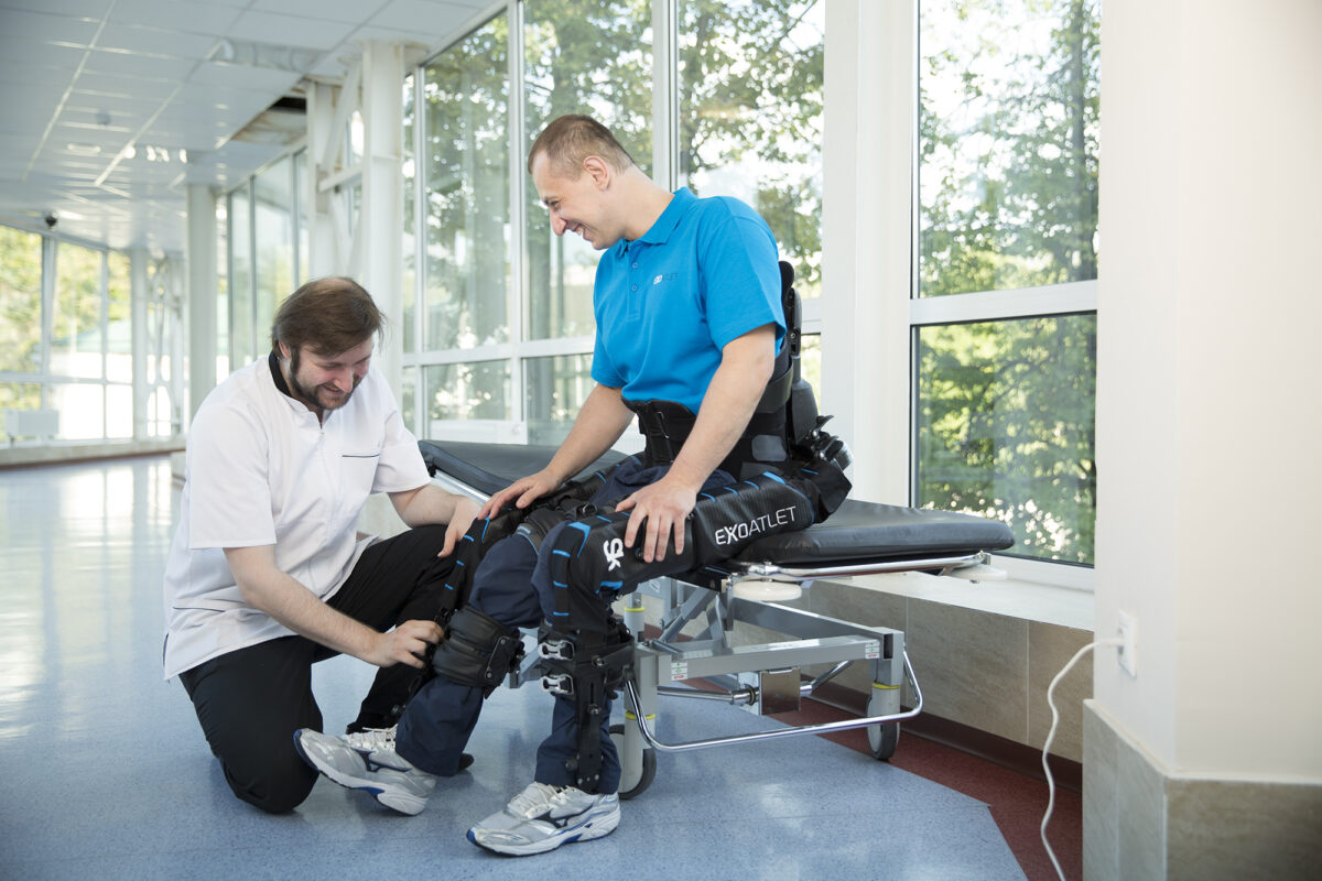 Mobile power supply of medical exoskeletons